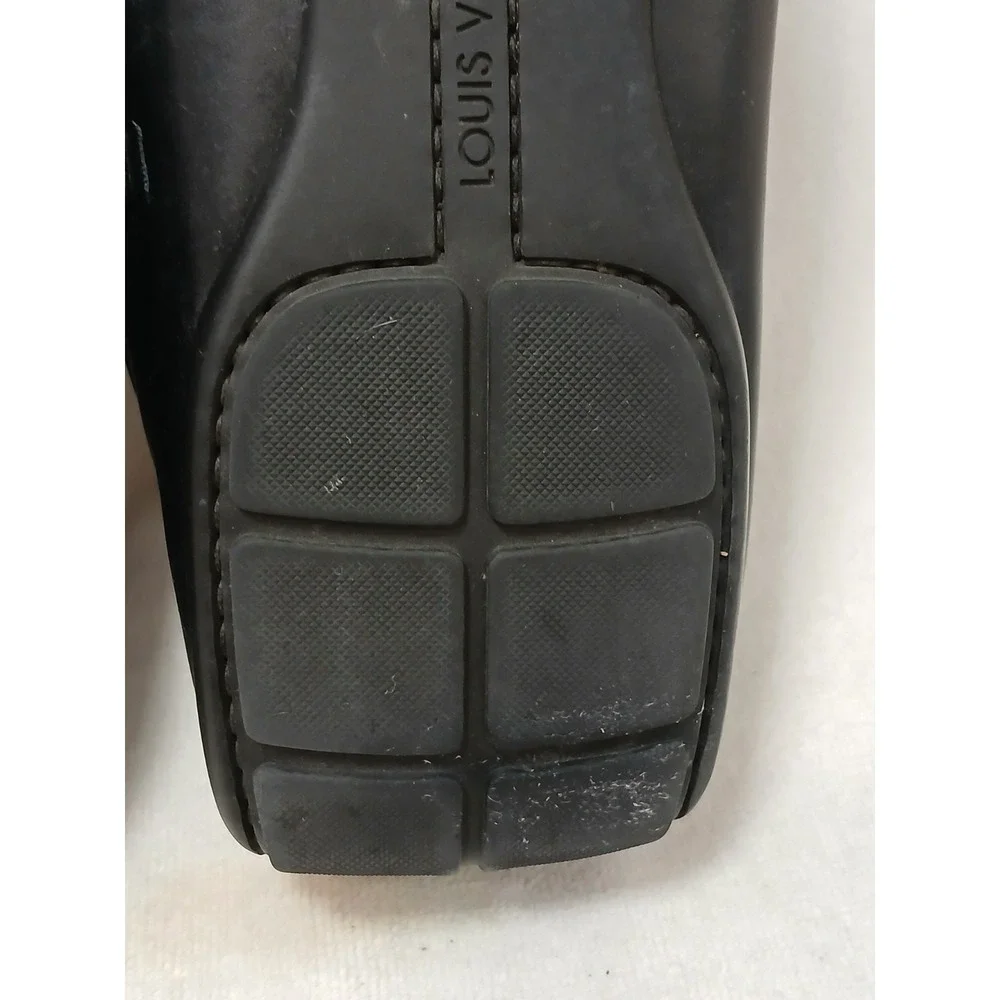Louis Vuitton Loafer‎ Tulum Dress Shoes Mens Sz 11 Black Leather Perforated Logo